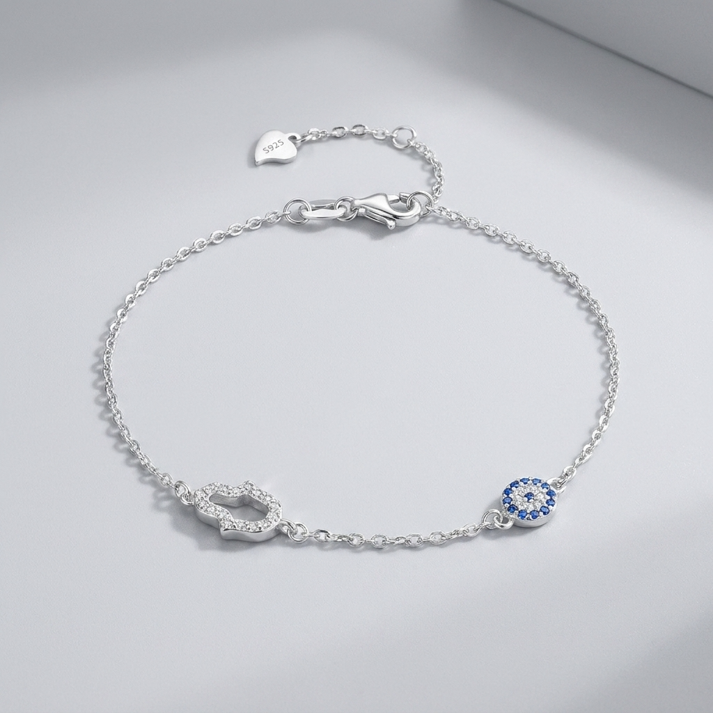 Chloé Hamsa & Evil Eye Bracelet - Joie d’Or