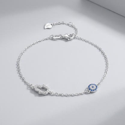 Chloé Hamsa & Evil Eye Bracelet - Joie d’Or