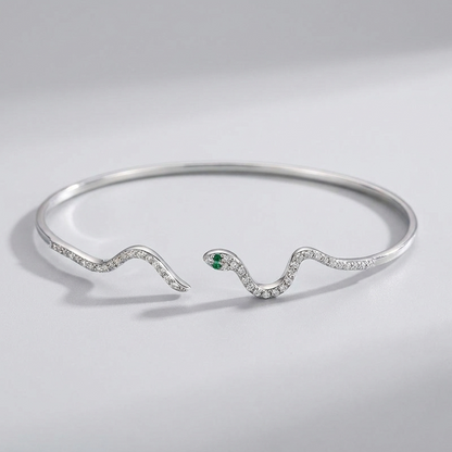 Liana Crystal Snake Bangle - Joie d’Or