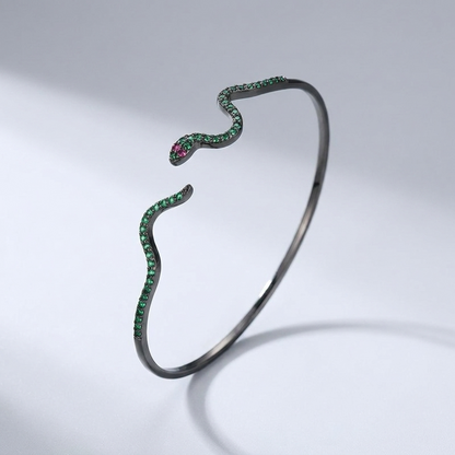 Liana Crystal Snake Bangle - Joie d’Or