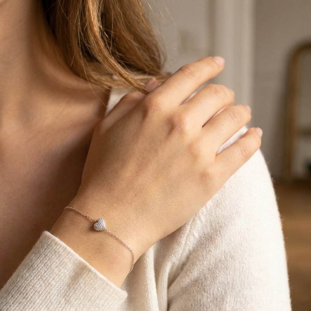 Amélie Coeur Bracelet - Joie d’Or