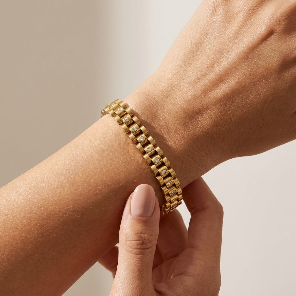 Gladia Watchband Bracelet - Joie d’Or
