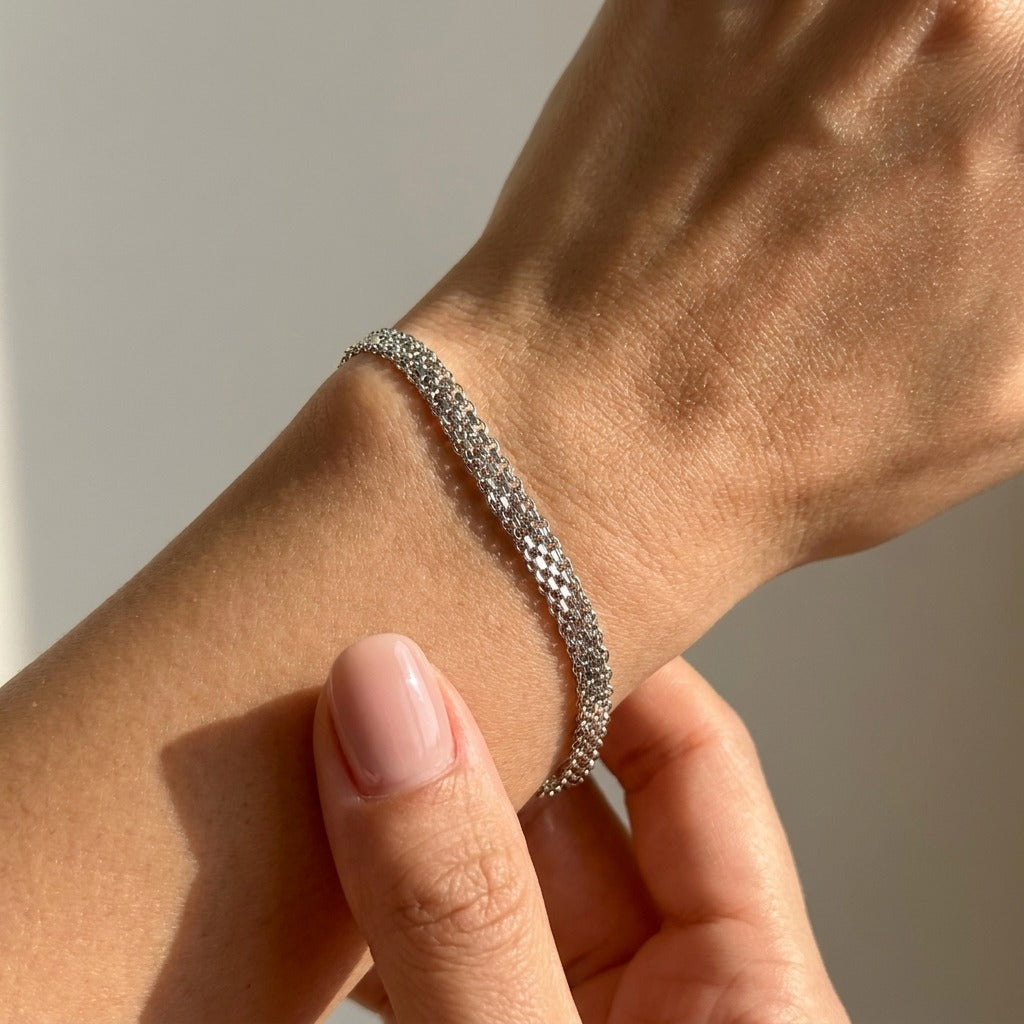Clara Minimalist Mesh Bracelet - Joie d’Or