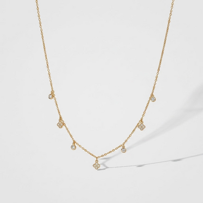 Sienna Clover Charms Gold Necklace