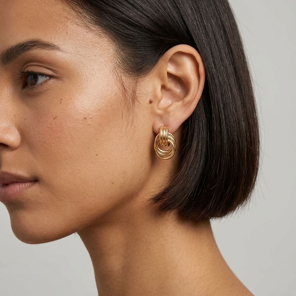 Luna Layered Hoop Earrings - Joie d’Or