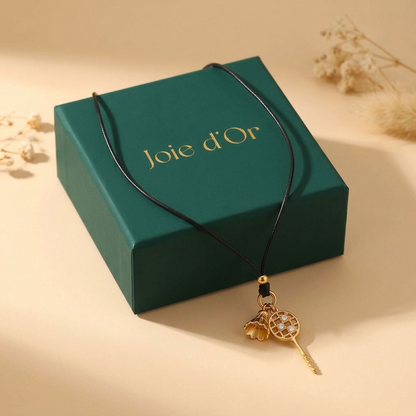 Colette Badminton Cord Gold Necklace