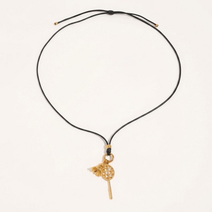 Colette Badminton Cord Gold Necklace