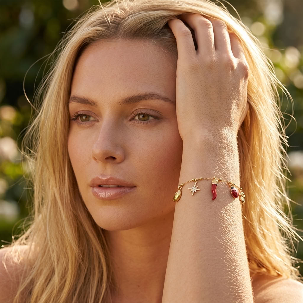 Noémie Lucky Charms Gold Bracelet - Joie d’Or