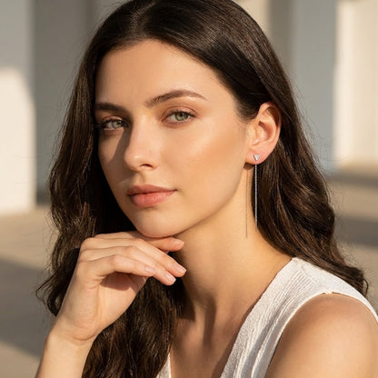 Sofia Noir Drop Earrings - Joie d’Or