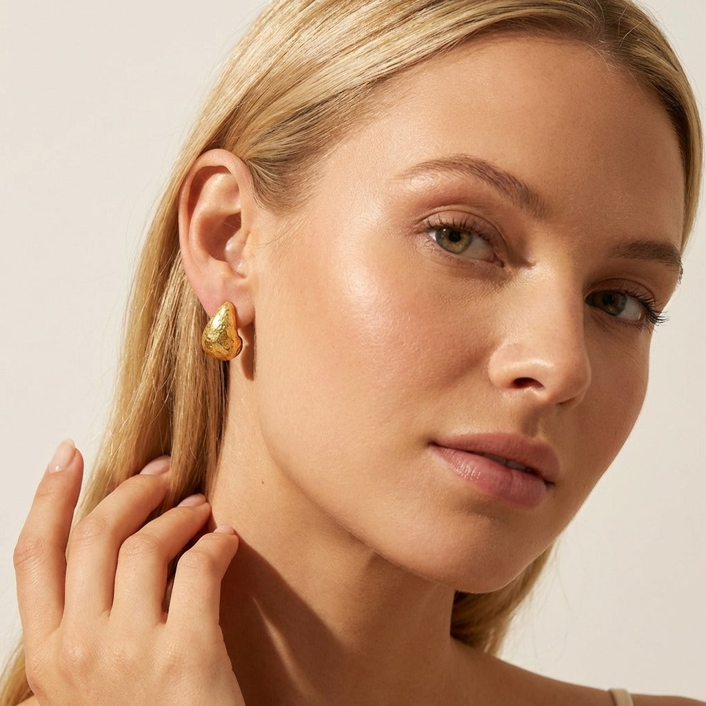 Éden Sculpted Drop Earrings - Joie d’Or