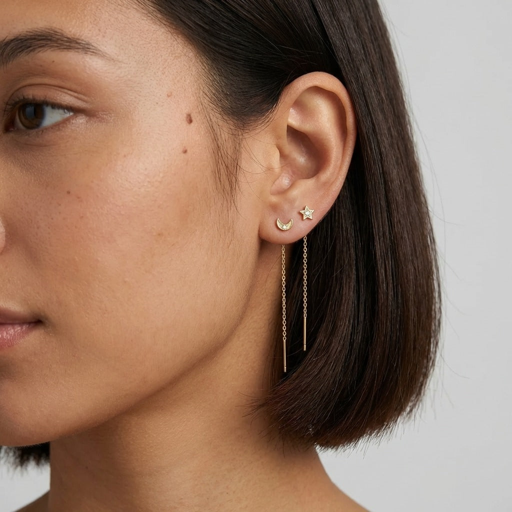 Celestia Drop Chain Earrings - Joie d’Or