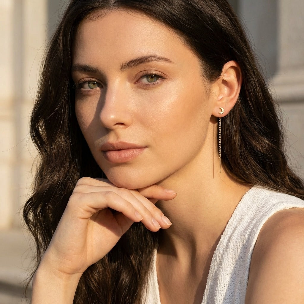 Celestia Drop Chain Earrings - Joie d’Or