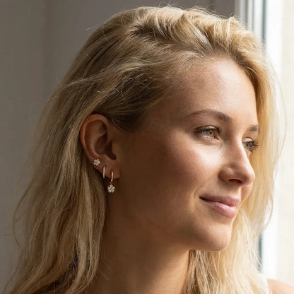 Lilou Crystal Flower Earrings Set - Joie d’Or