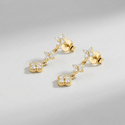 Aurélie Sparkle Cluster Earrings - Joie d’Or