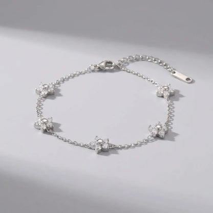 Mia Flower Crystal Bracelet - Joie d’Or