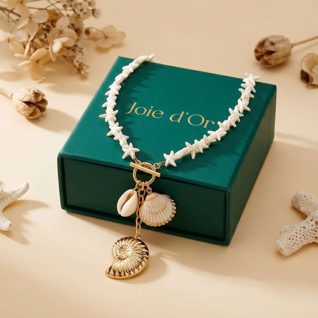 Isola Conch Shell Gold Necklace