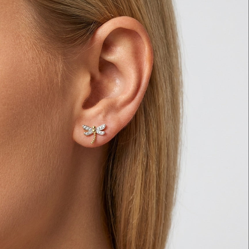 Camille Dragonfly Stud Earrings - Joie d’Or
