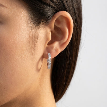 Celeste Pavé Hoop Earrings - Joie d’Or