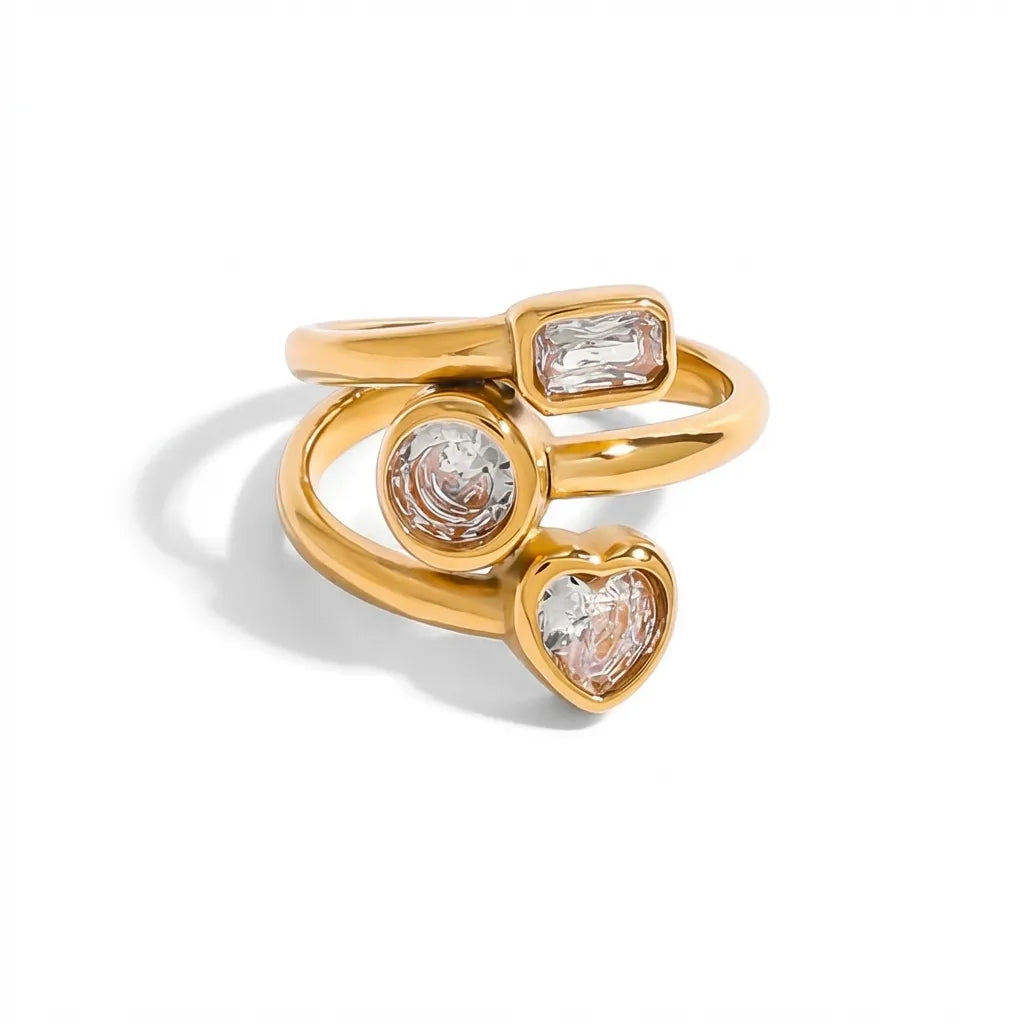 Amelina Layered Diamond Ring - Joie d’Or