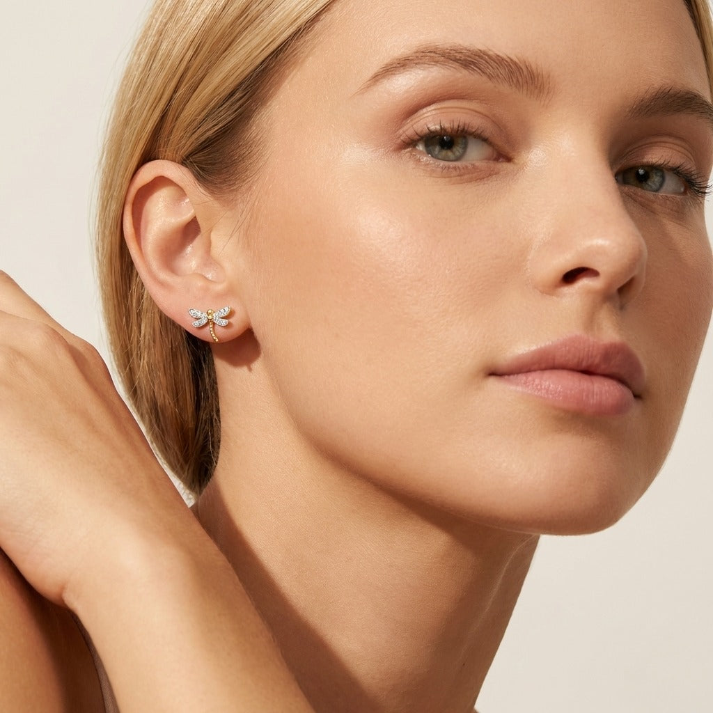 Camille Dragonfly Stud Earrings - Joie d’Or