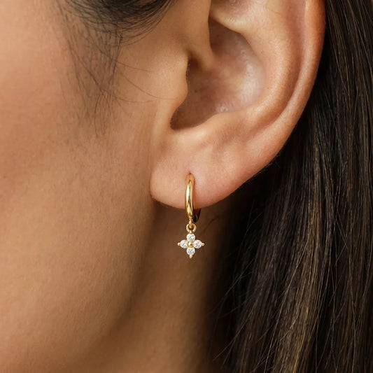 Mia Crystal Clover Earrings - Joie d’Or