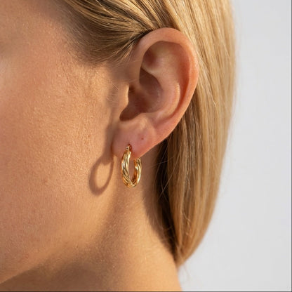 Clara Twist Gold Hoops - Joie d’Or
