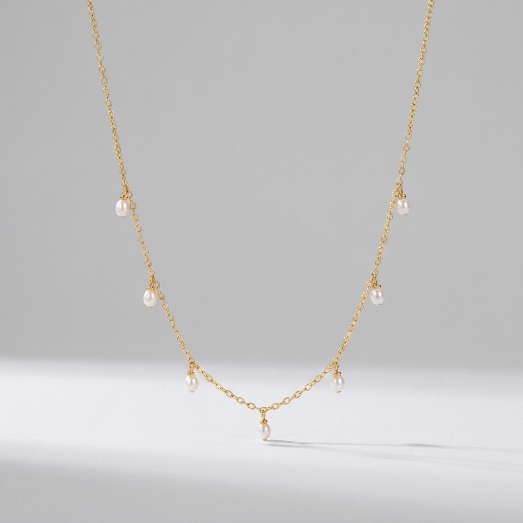Élise Drop Pearl Necklace - Joie d’Or