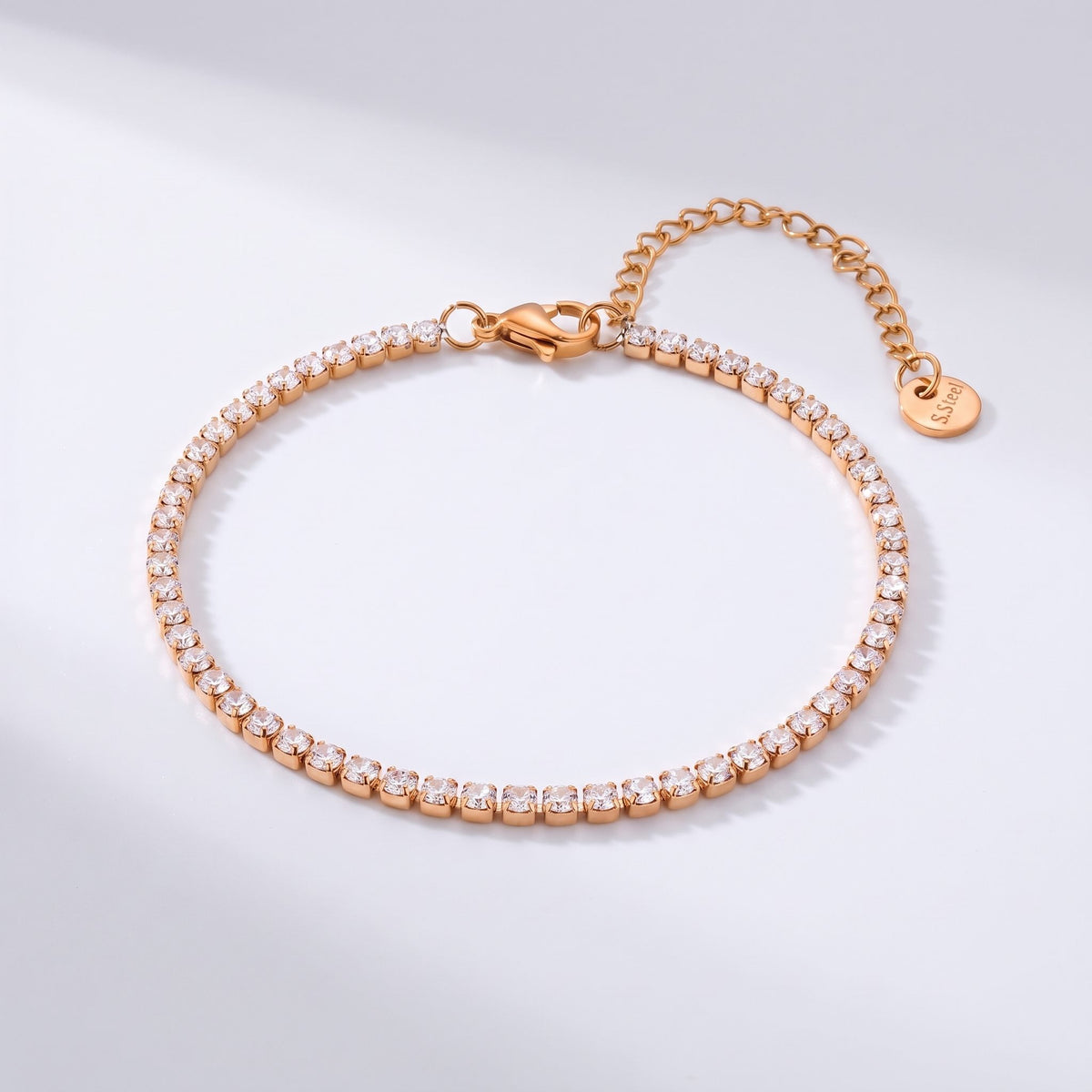 Emma Tennis Chain Gold Bracelet - Joie d’Or