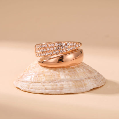 Evelyne Pavé Wrap Gold Ring - Joie d’Or