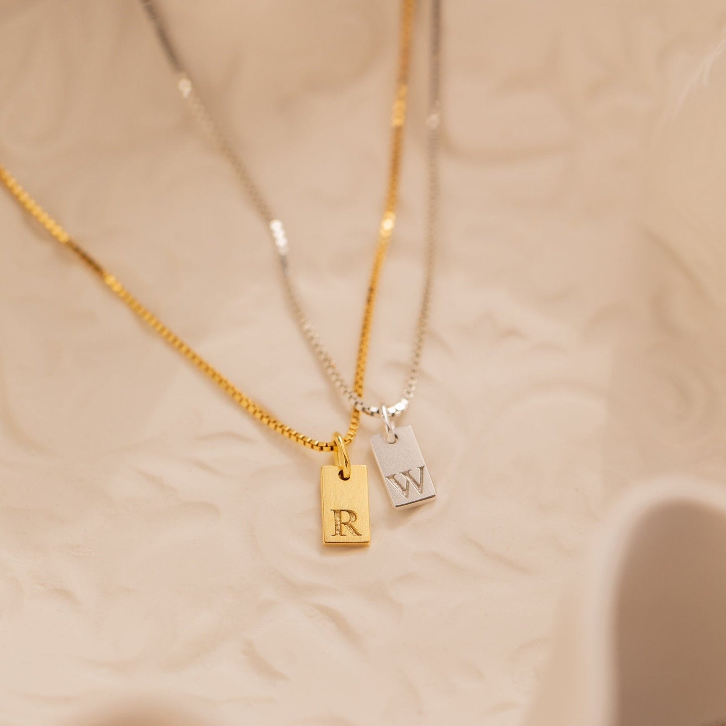 Chloé Initial Charm Necklace
