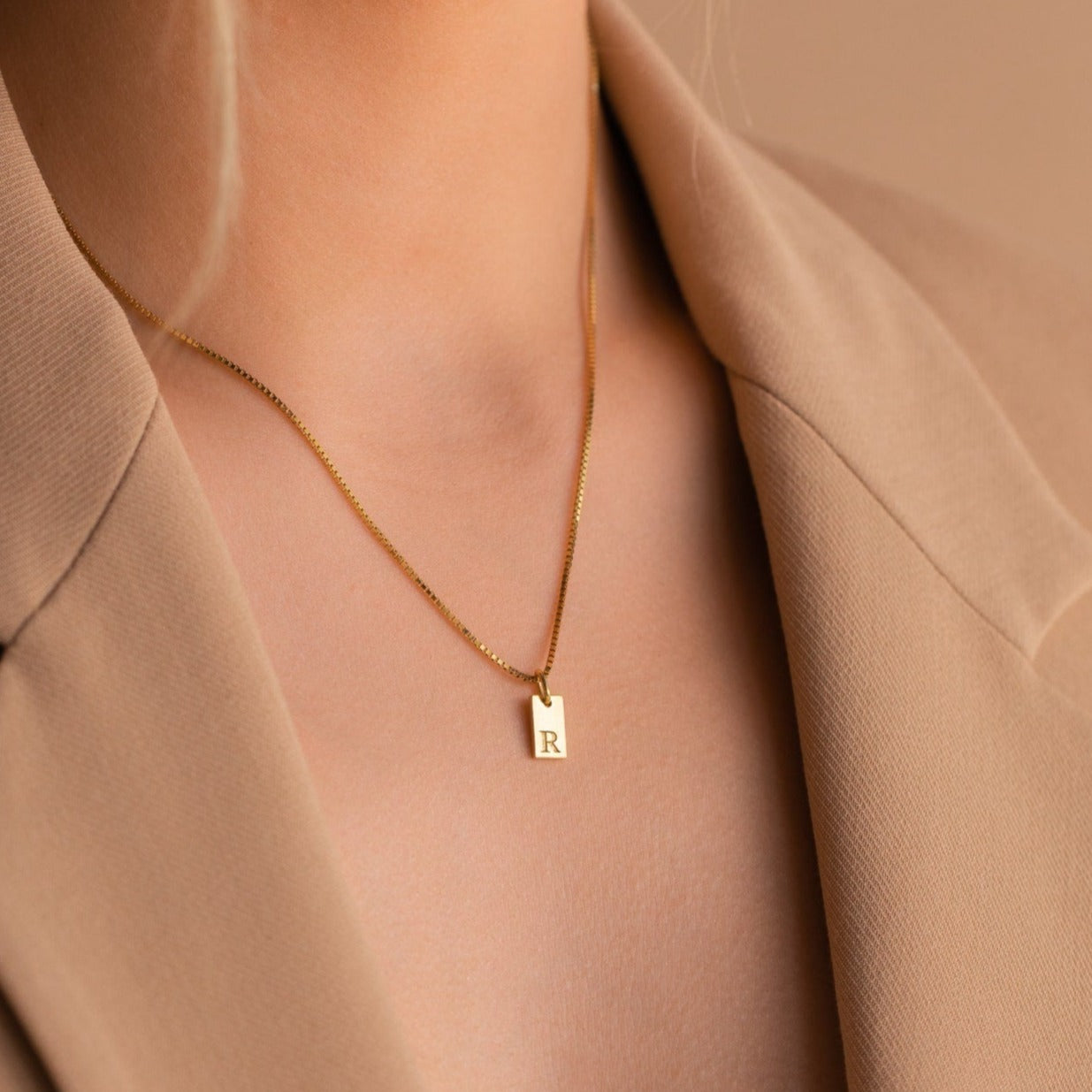 Chloé Initial Charm Necklace