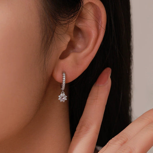 Juliette Rosé Crystal Hoops