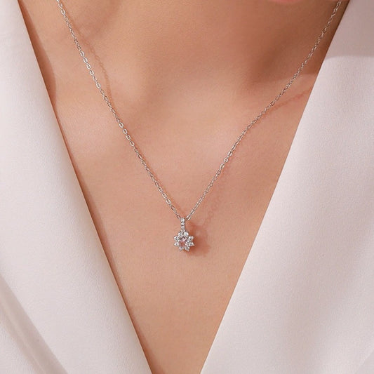 Juliette Rosé Crystal Necklace
