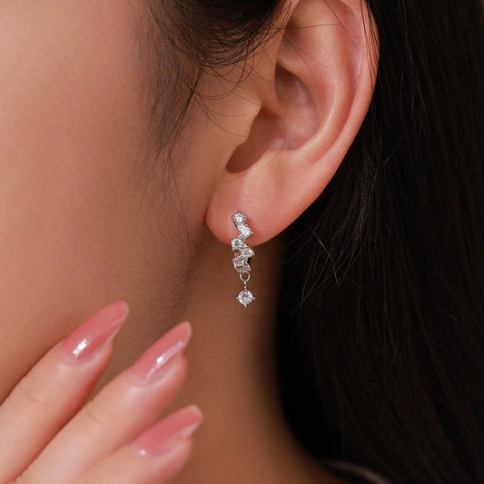 Lilou Crystal Drop Hoops