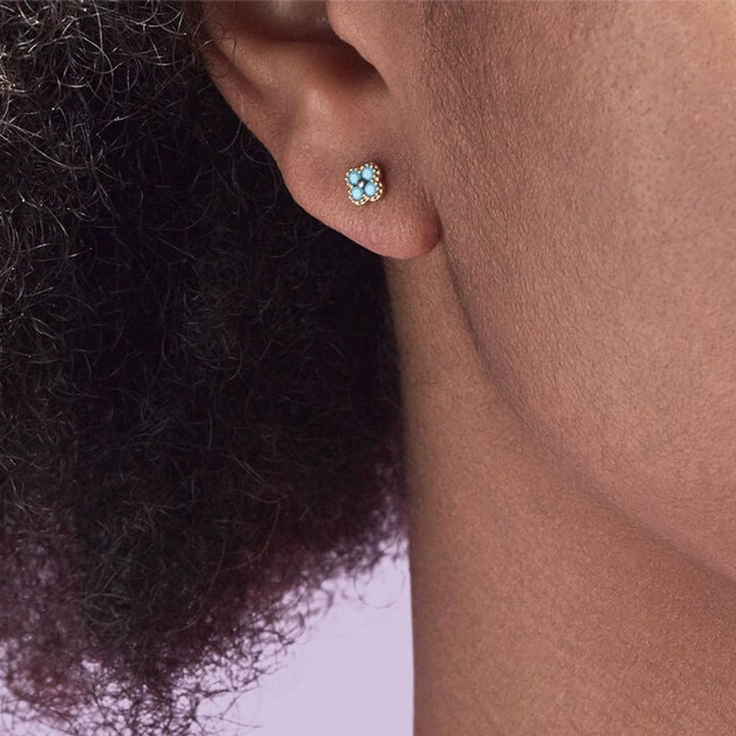 Aurélie Blue Stud Earrings