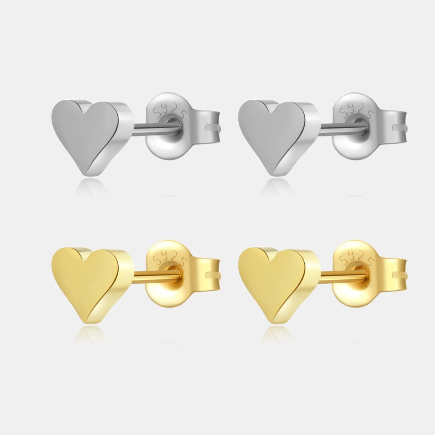 Giulia Heart Stud Earrings