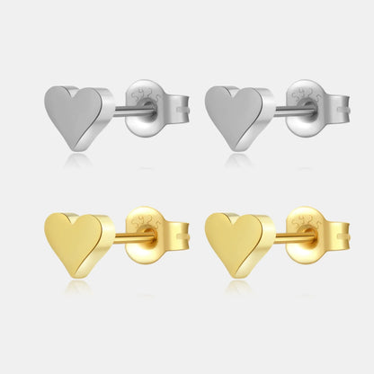 Giulia Heart Stud Earrings