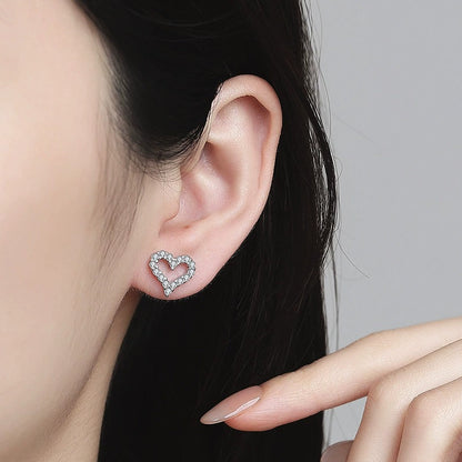 Aurélie Crystal Heart Earrings