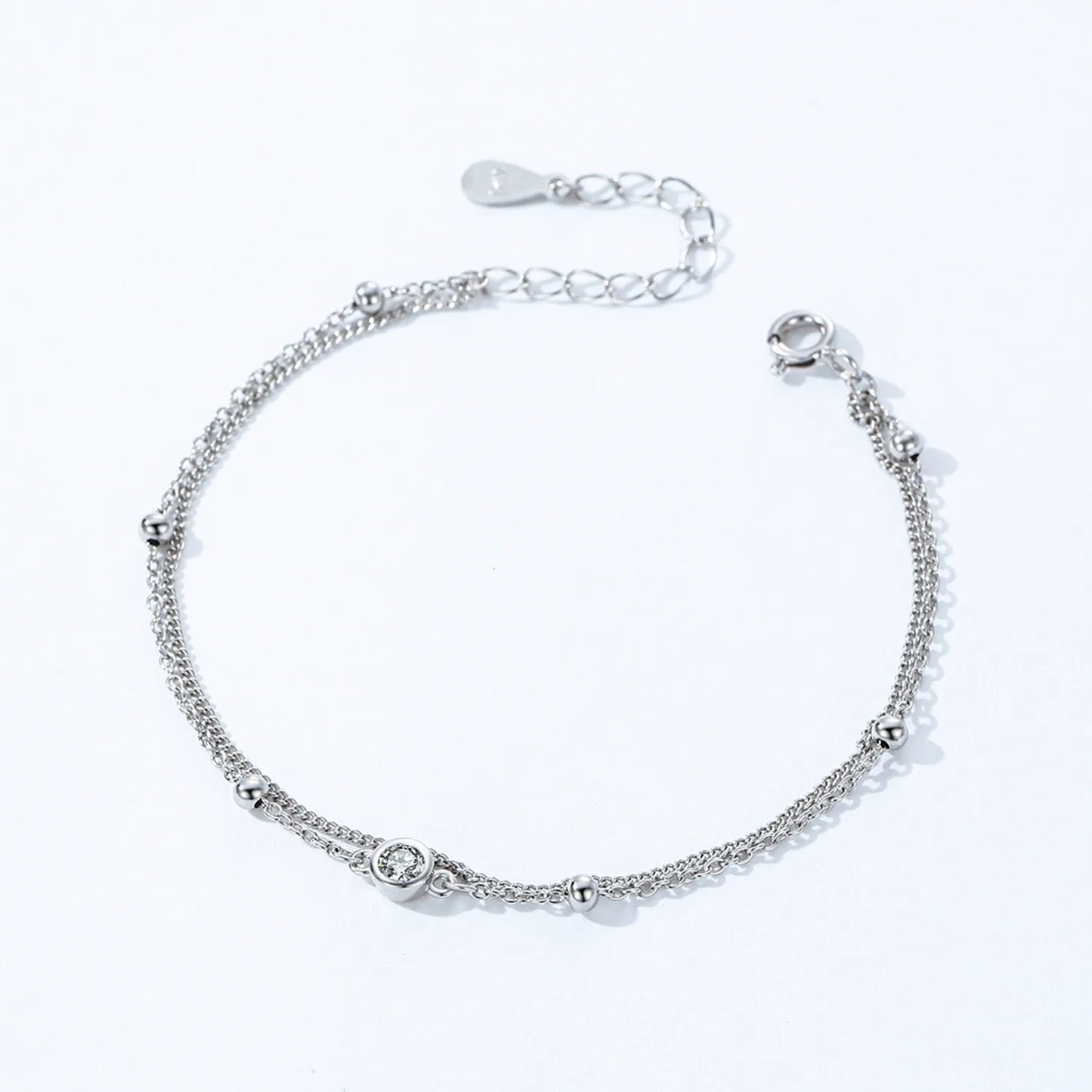Amélie Silver Beads Bracelet