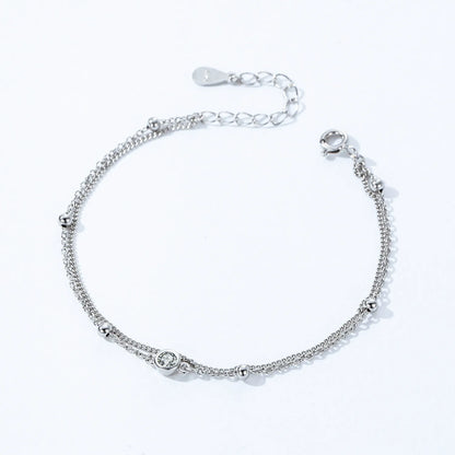 Amélie Silver Beads Bracelet