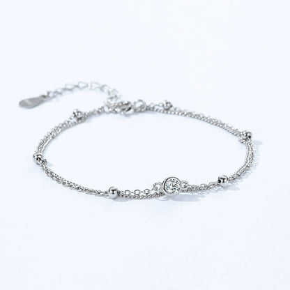 Amélie Silver Beads Bracelet