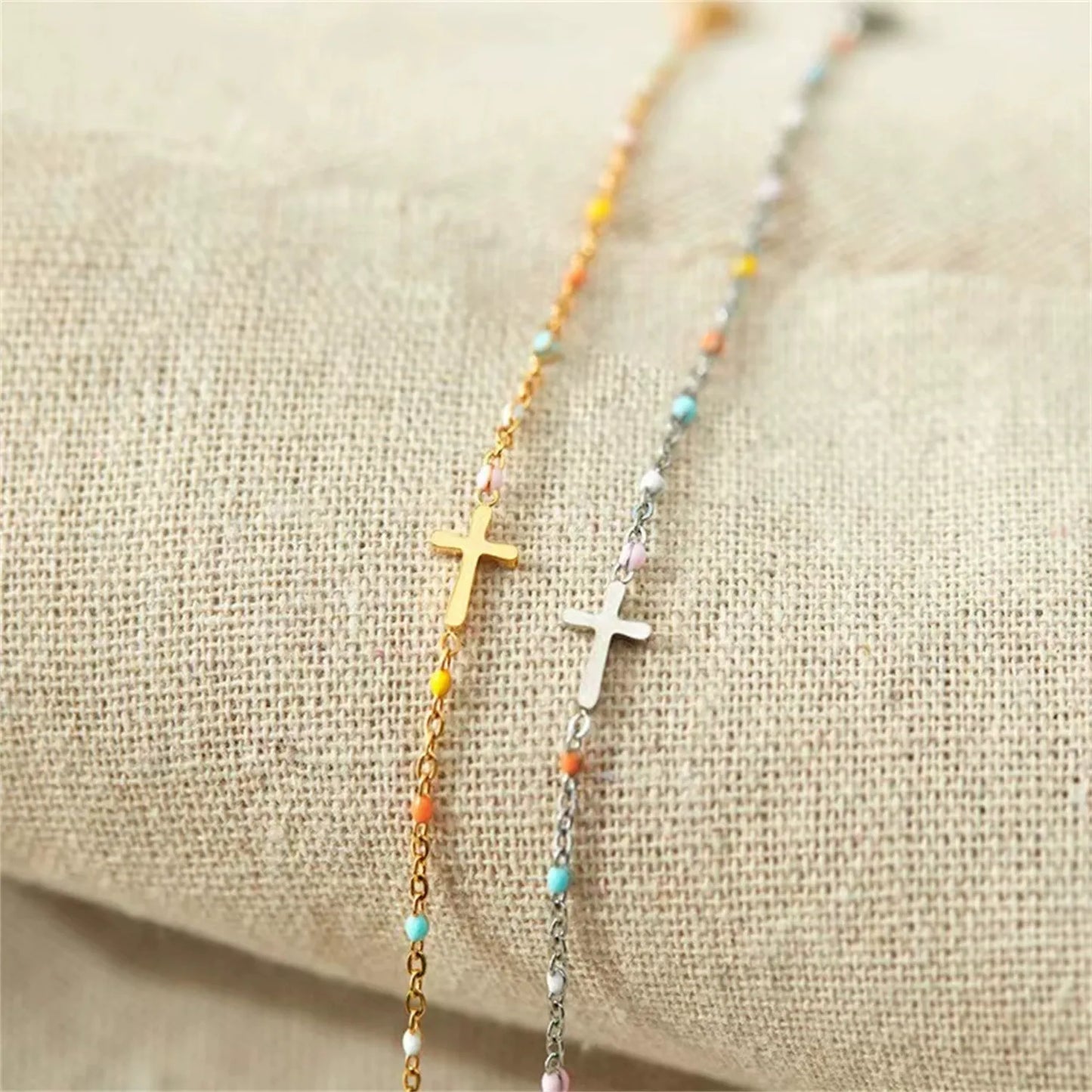 Amélie Cross Bead Bracelet
