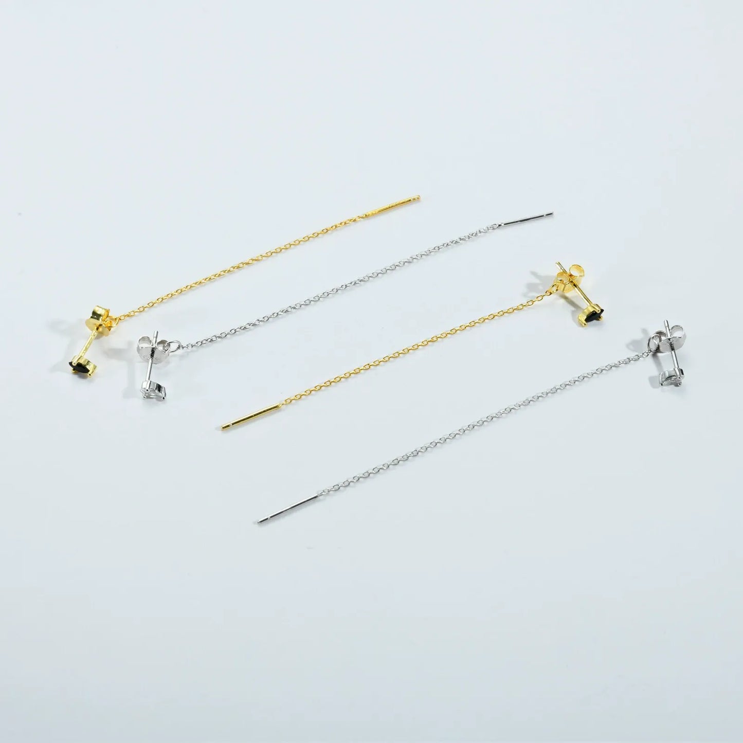 Isabella Noir Chain Earrings