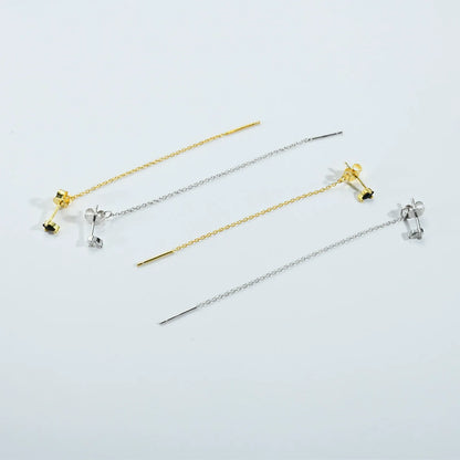Isabella Noir Chain Earrings