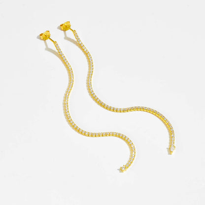 Camille Sparkling Chain Earrings