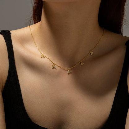 Amélie Crystal Bee Necklace