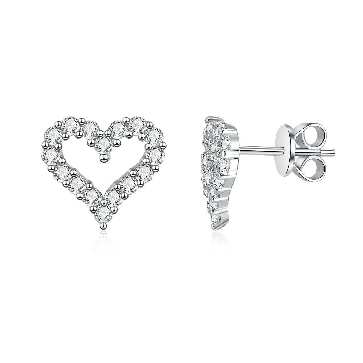 Aurélie Crystal Heart Earrings