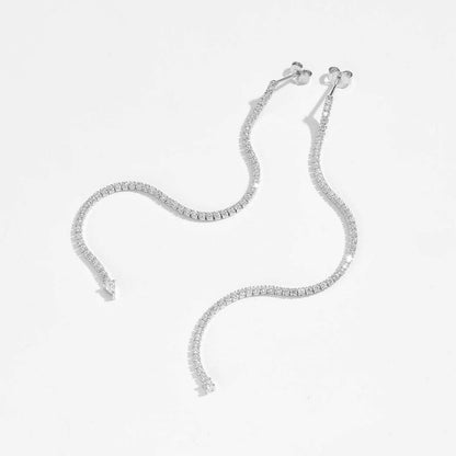 Camille Sparkling Chain Earrings