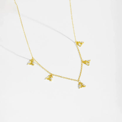 Amélie Crystal Bee Necklace
