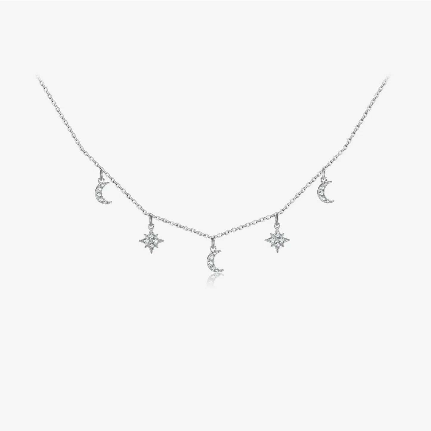 Amélie Moon & Star Necklace